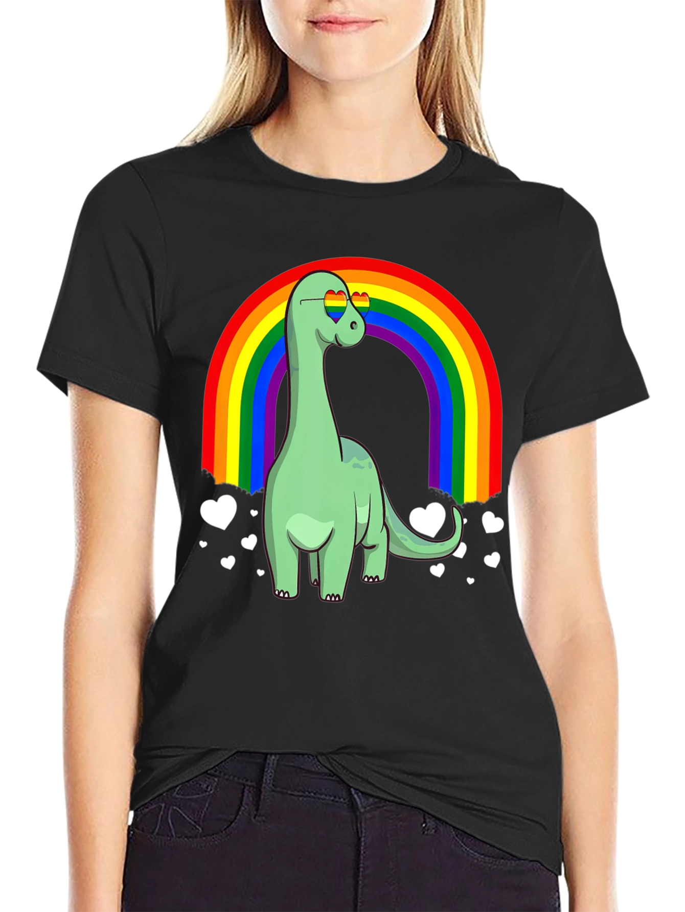 Dino Rainbow Pride T-Shirt