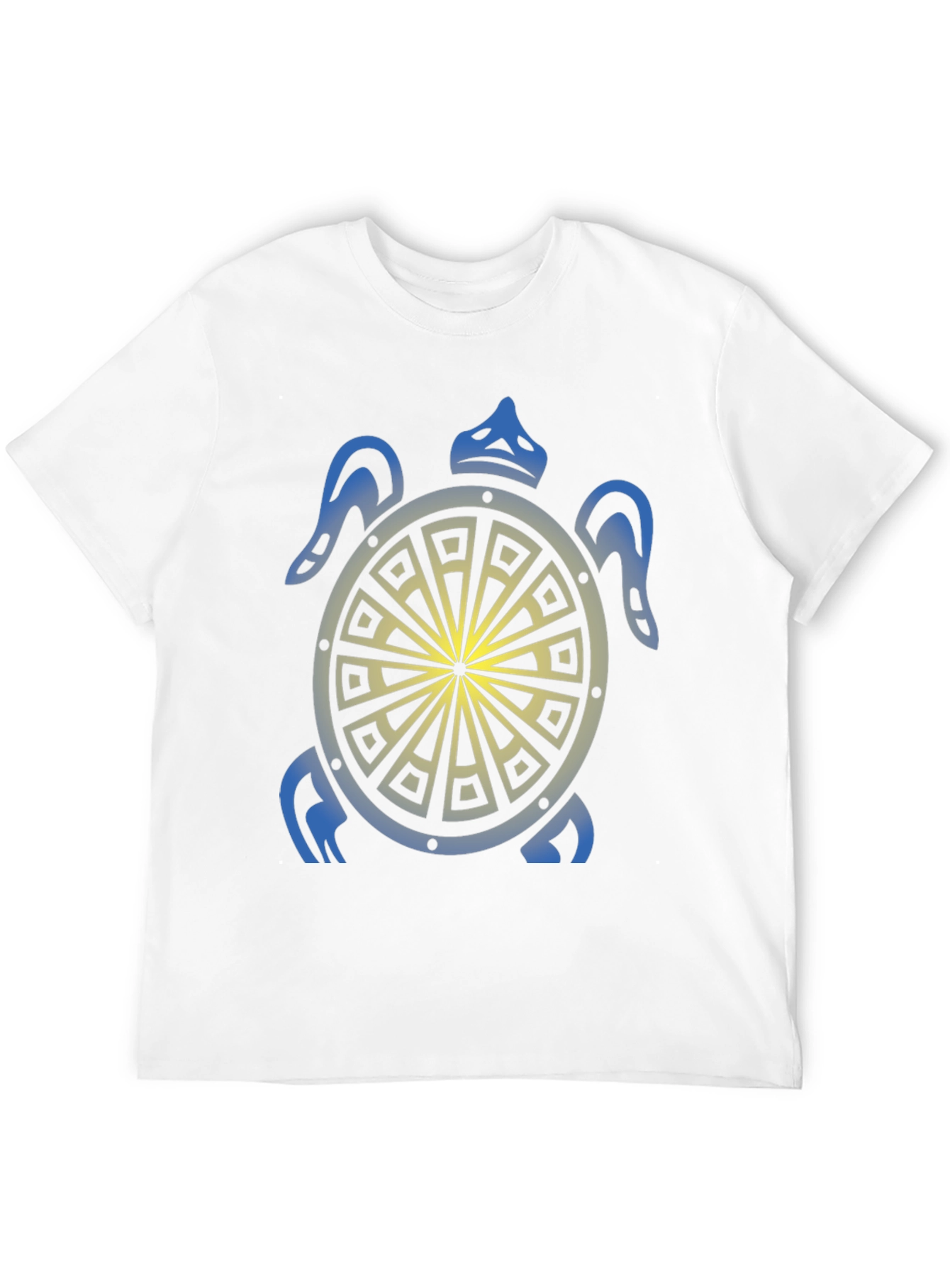 Turtle Graphic Tee - Black Tribal Design Shirt