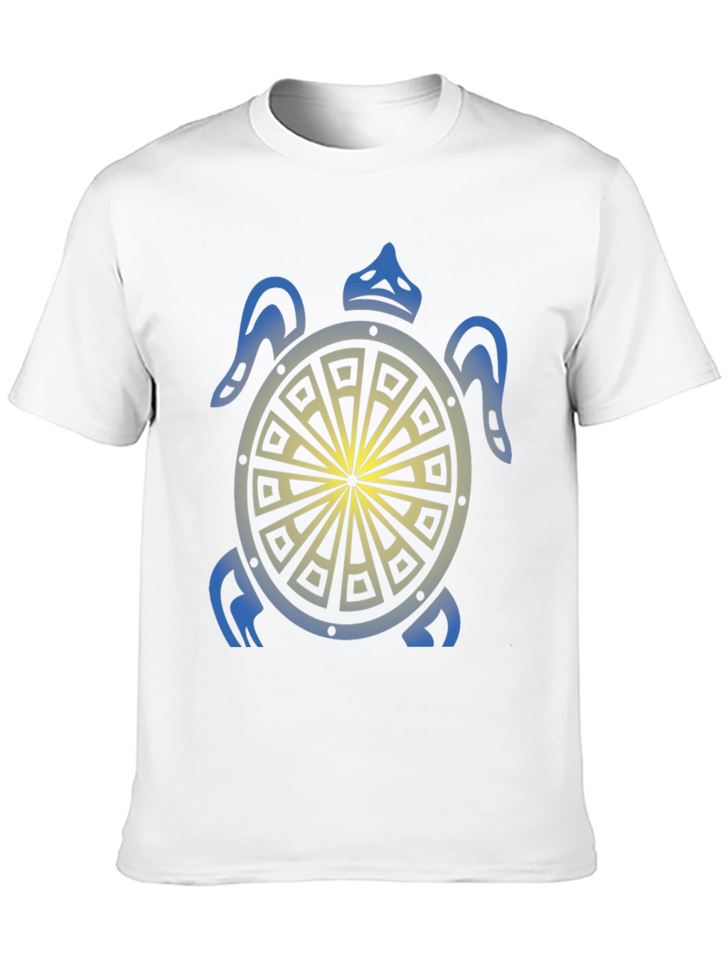 Turtle Graphic Tee - Black Tribal Design Shirt