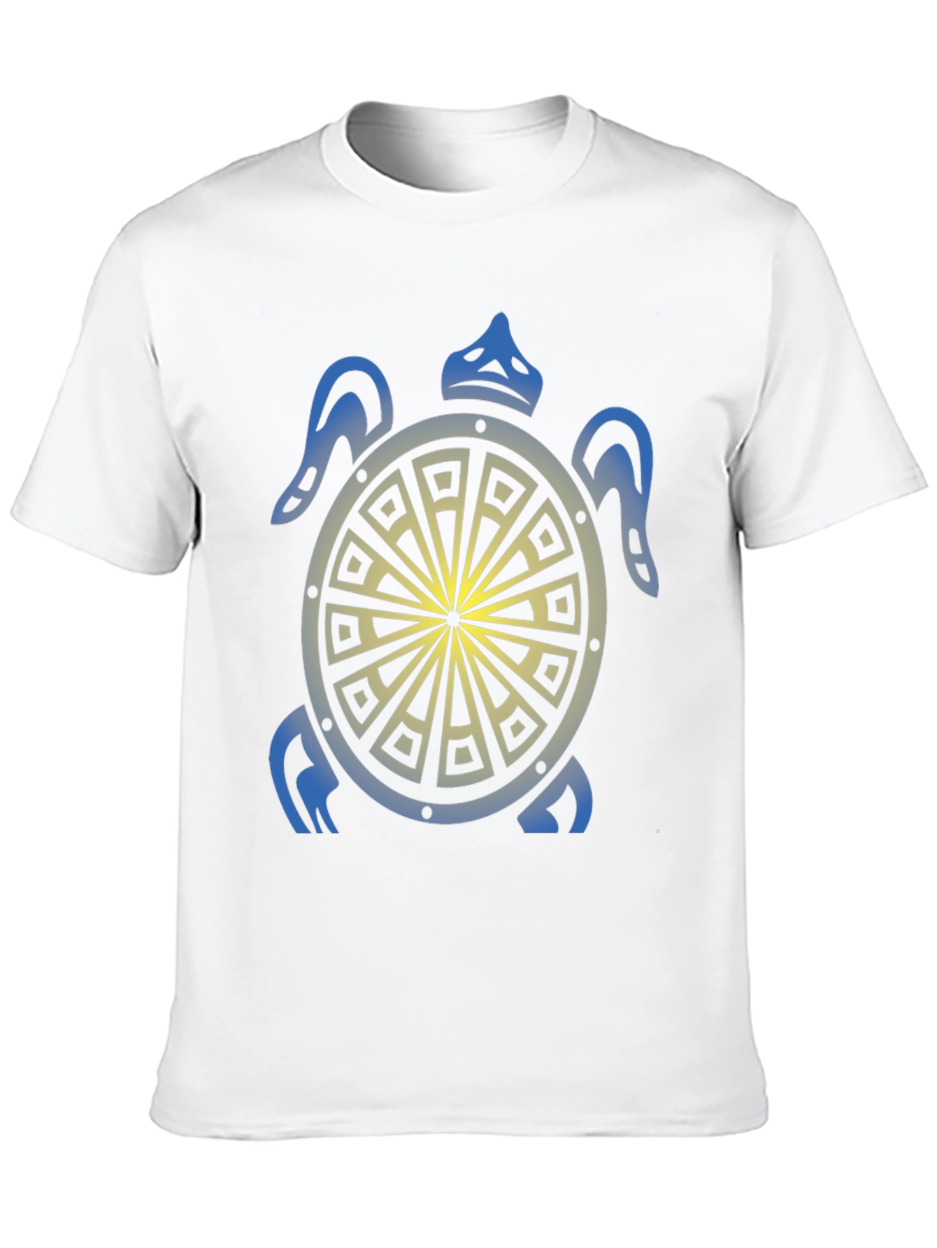 Turtle Graphic Tee - Black Tribal Design Shirt