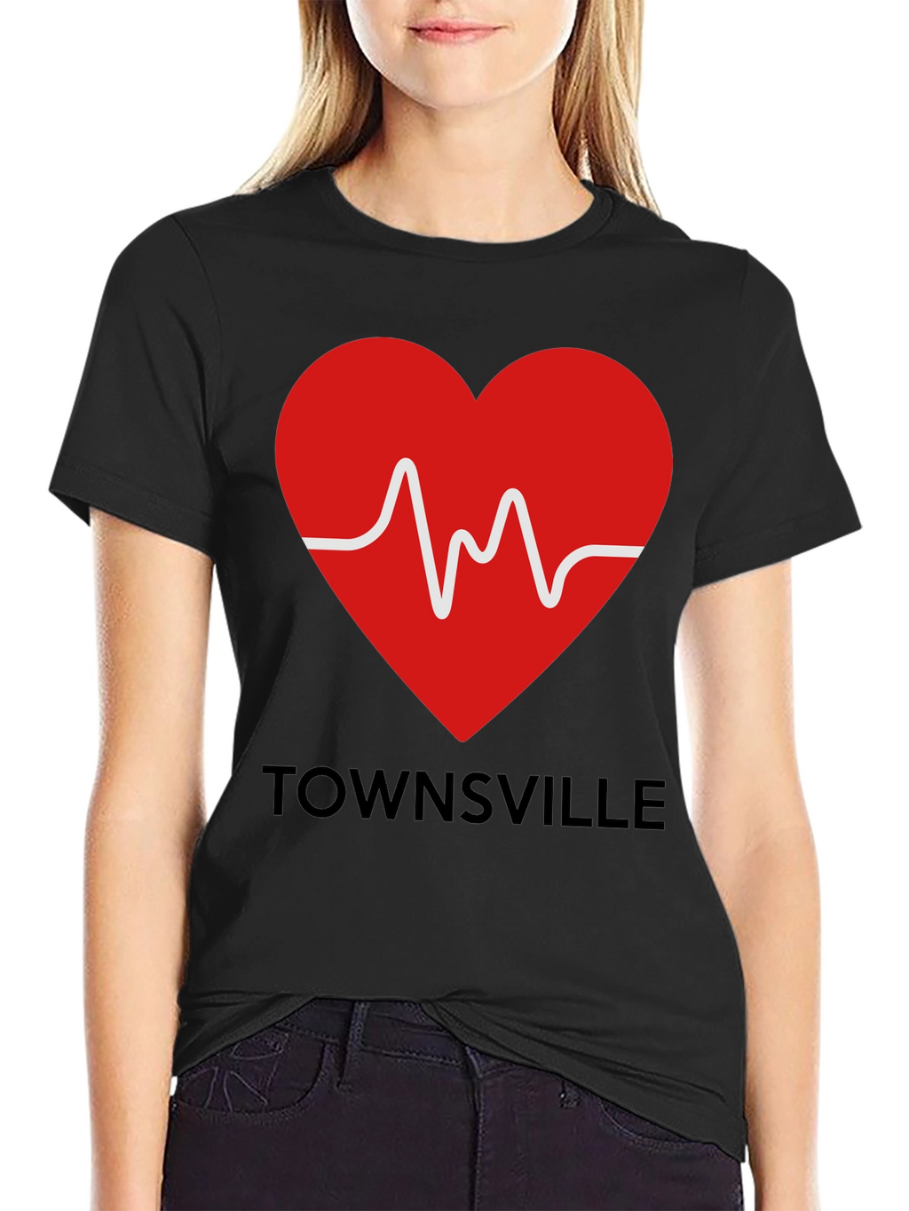 Townsville Heartbeat Tee - Show Your City Pride!