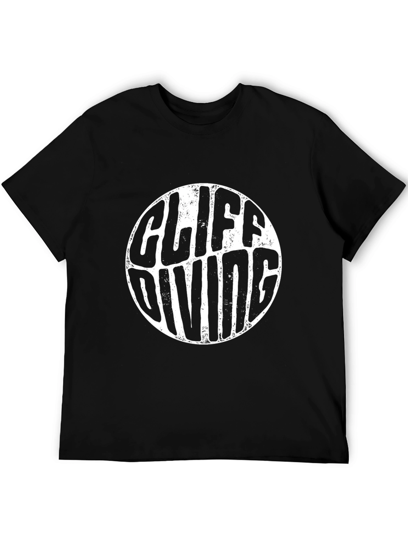 Cliff Diving Graphic Tee - Black