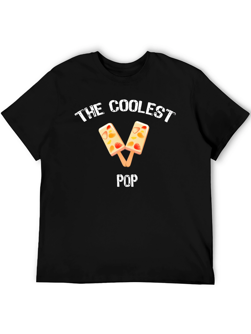 Coolest Pop Fruit Popsicle Black T-Shirt
