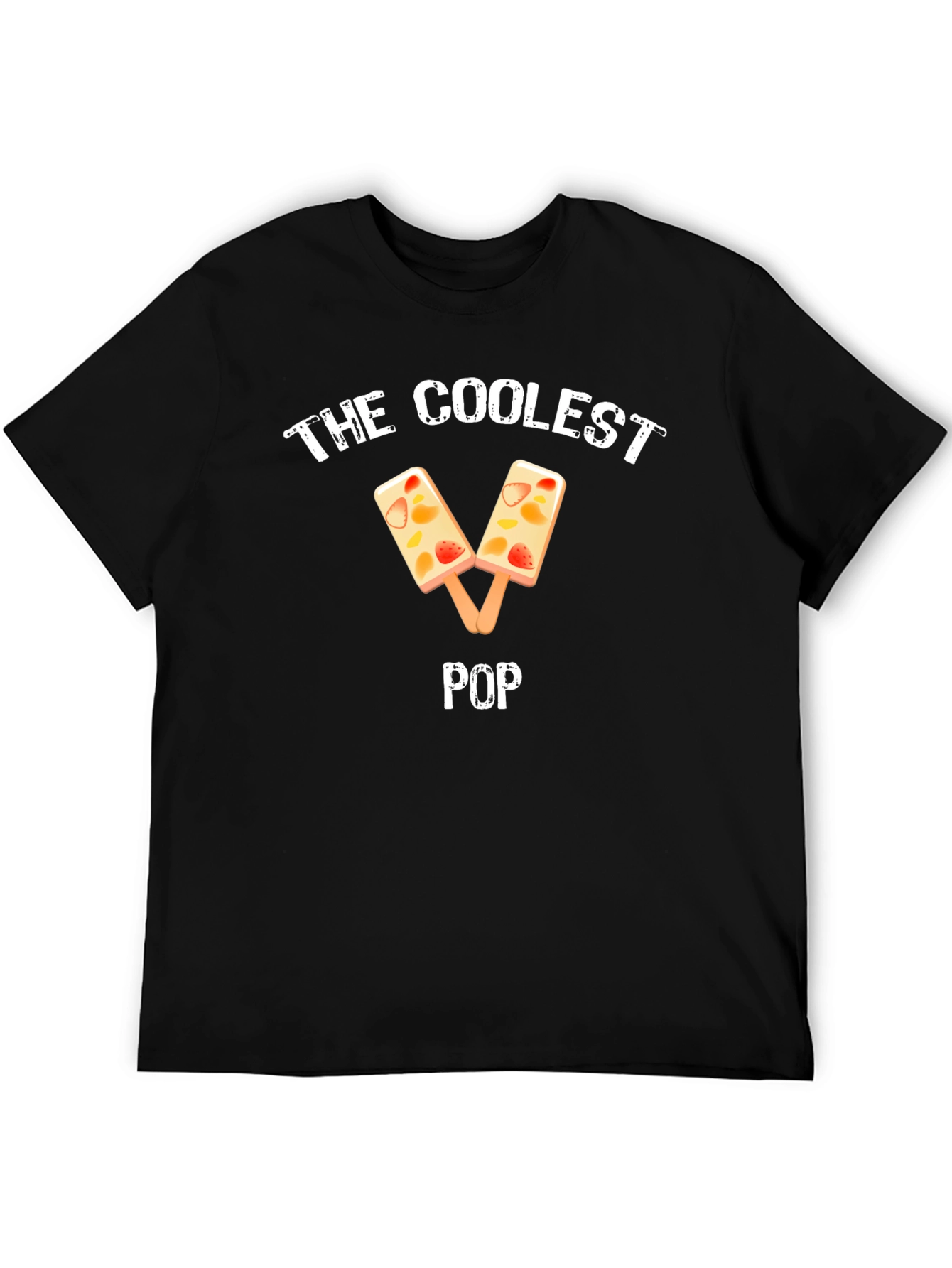 Coolest Pop Fruit Popsicle Black T-Shirt