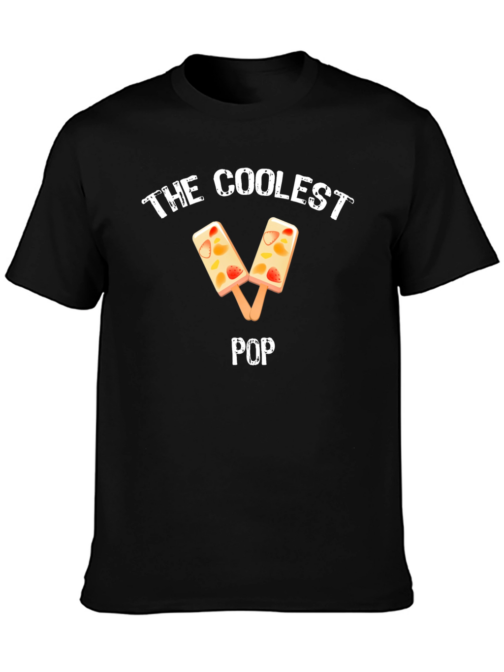 Coolest Pop Fruit Popsicle Black T-Shirt
