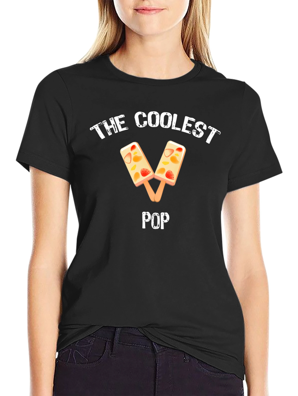 Coolest Pop Fruit Popsicle Black T-Shirt