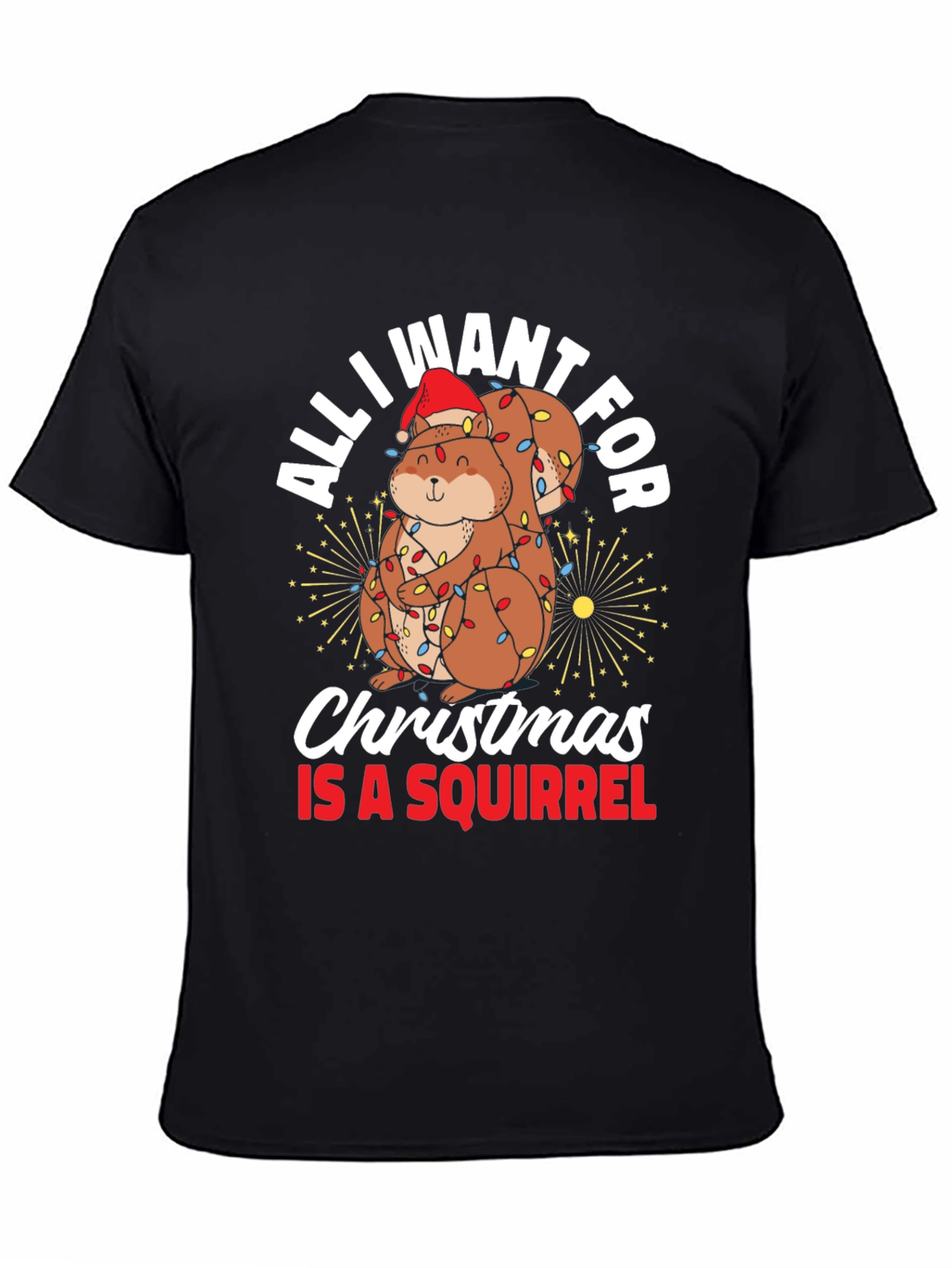 All I Want For Christmas Squirrel T-Shirt