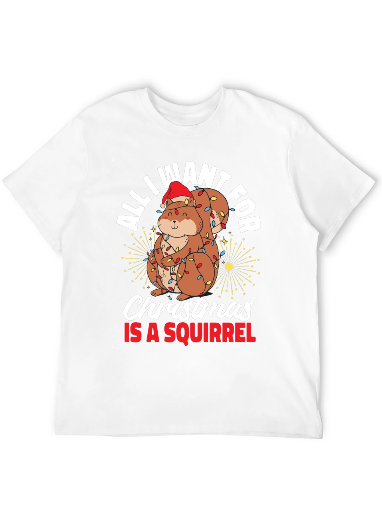 All I Want For Christmas Squirrel T-Shirt