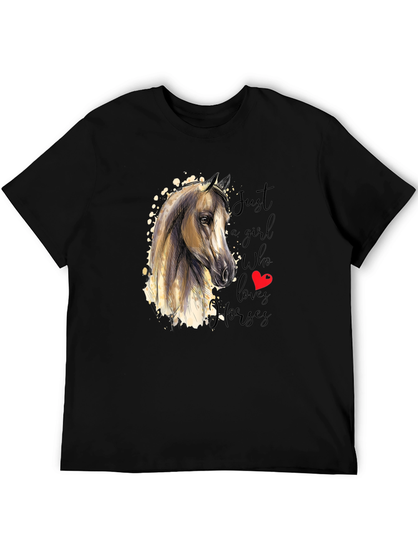 Horse Lover T-Shirt - Just A Girl Who Loves Horses