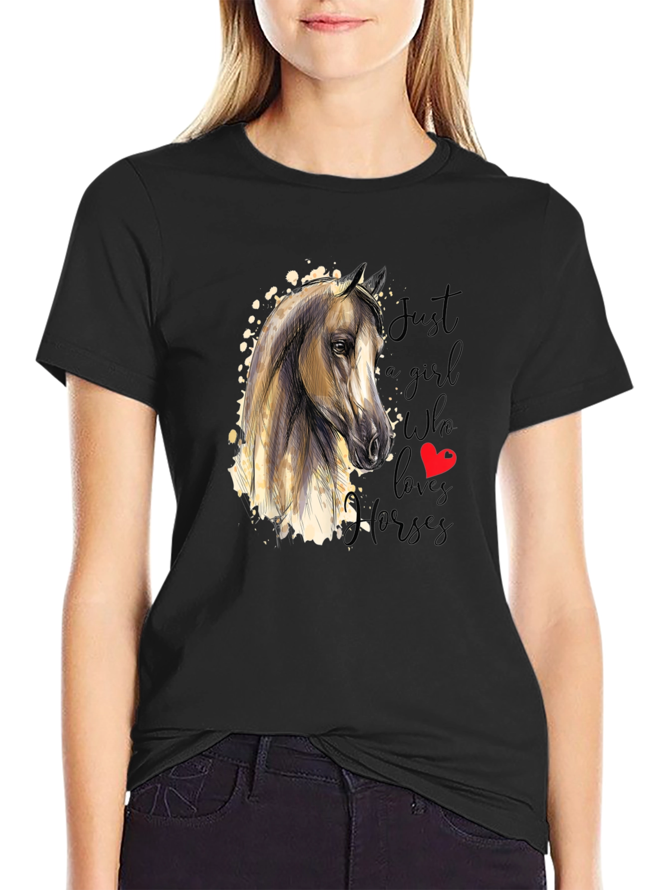 Horse Lover T-Shirt - Just A Girl Who Loves Horses