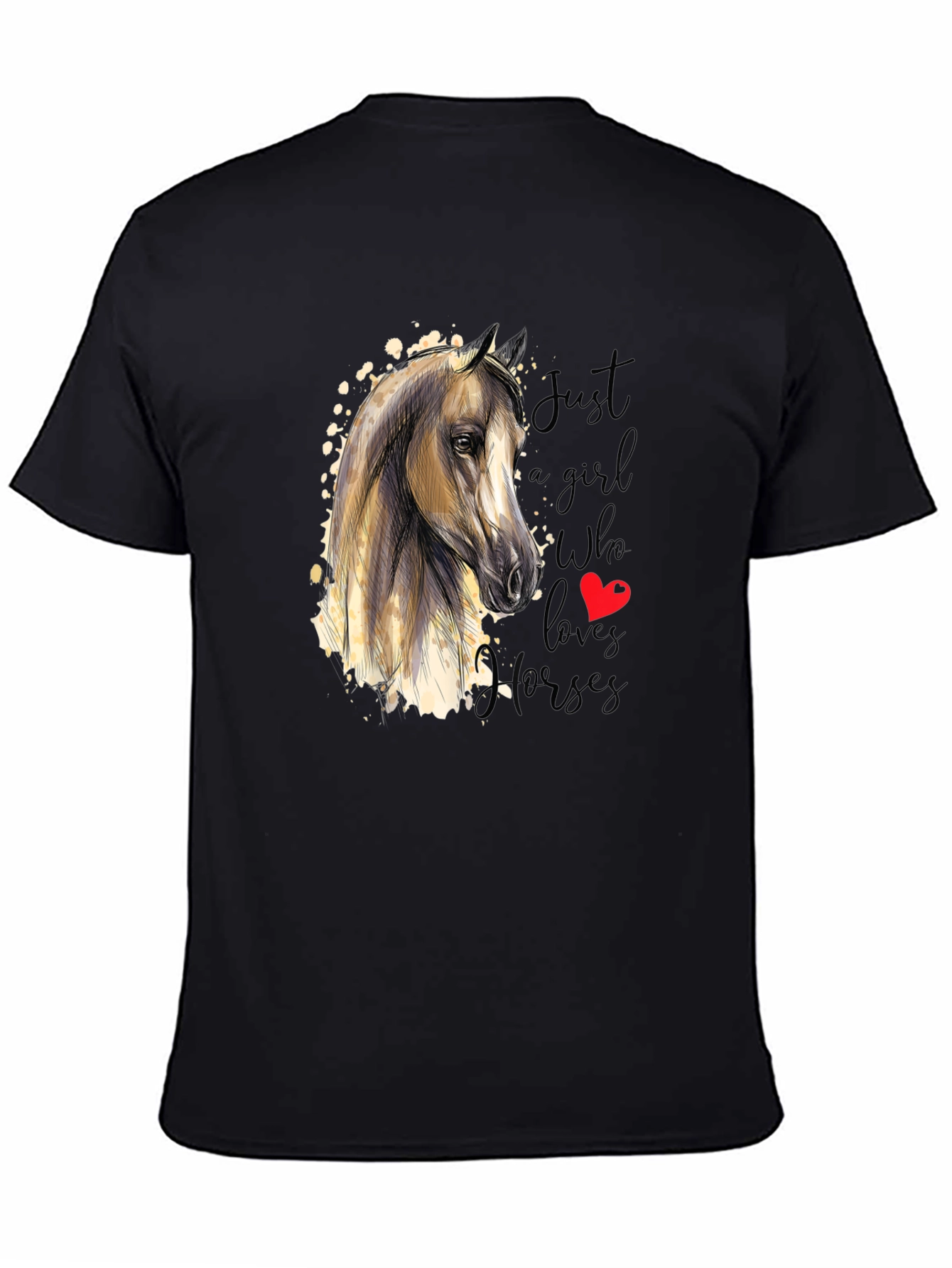 Horse Lover T-Shirt - Just A Girl Who Loves Horses