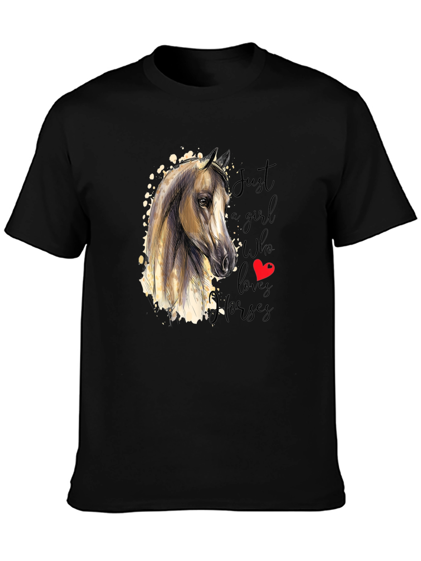 Horse Lover T-Shirt - Just A Girl Who Loves Horses