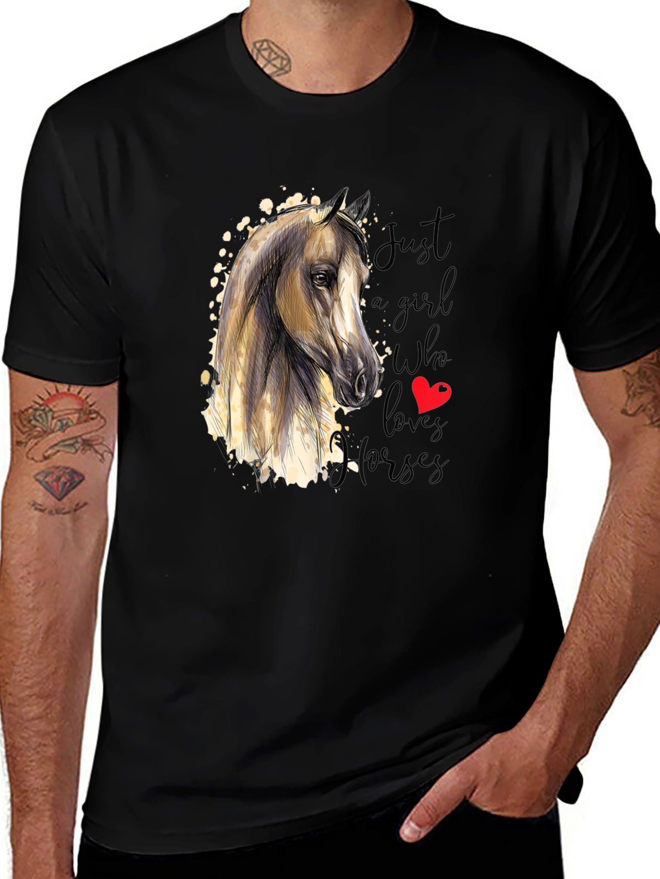 Horse Lover T-Shirt - Just A Girl Who Loves Horses
