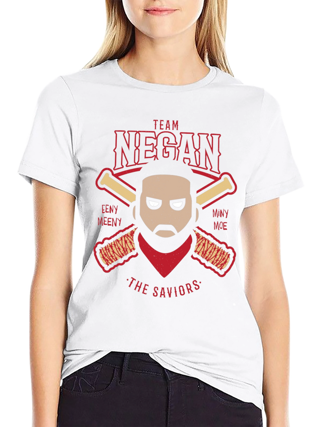 Team Negan Baseball T-Shirt The Walking Dead Tee