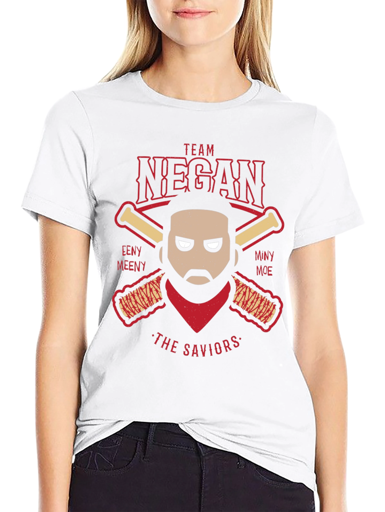 Team Negan Baseball T-Shirt The Walking Dead Tee