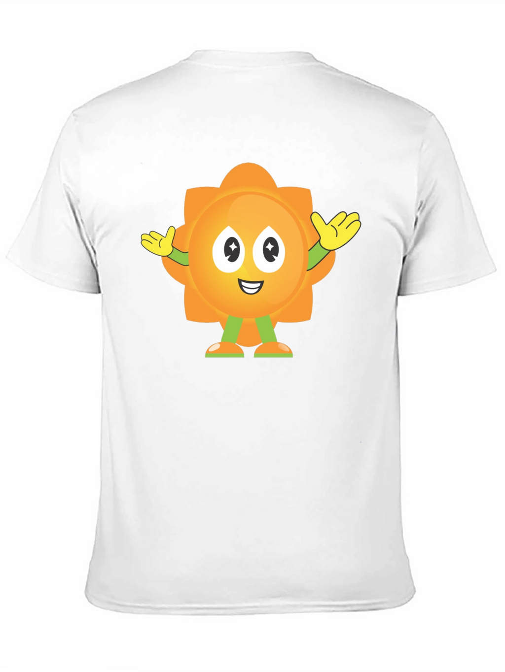 Fun Sun Cartoon Graphic Black T-Shirt