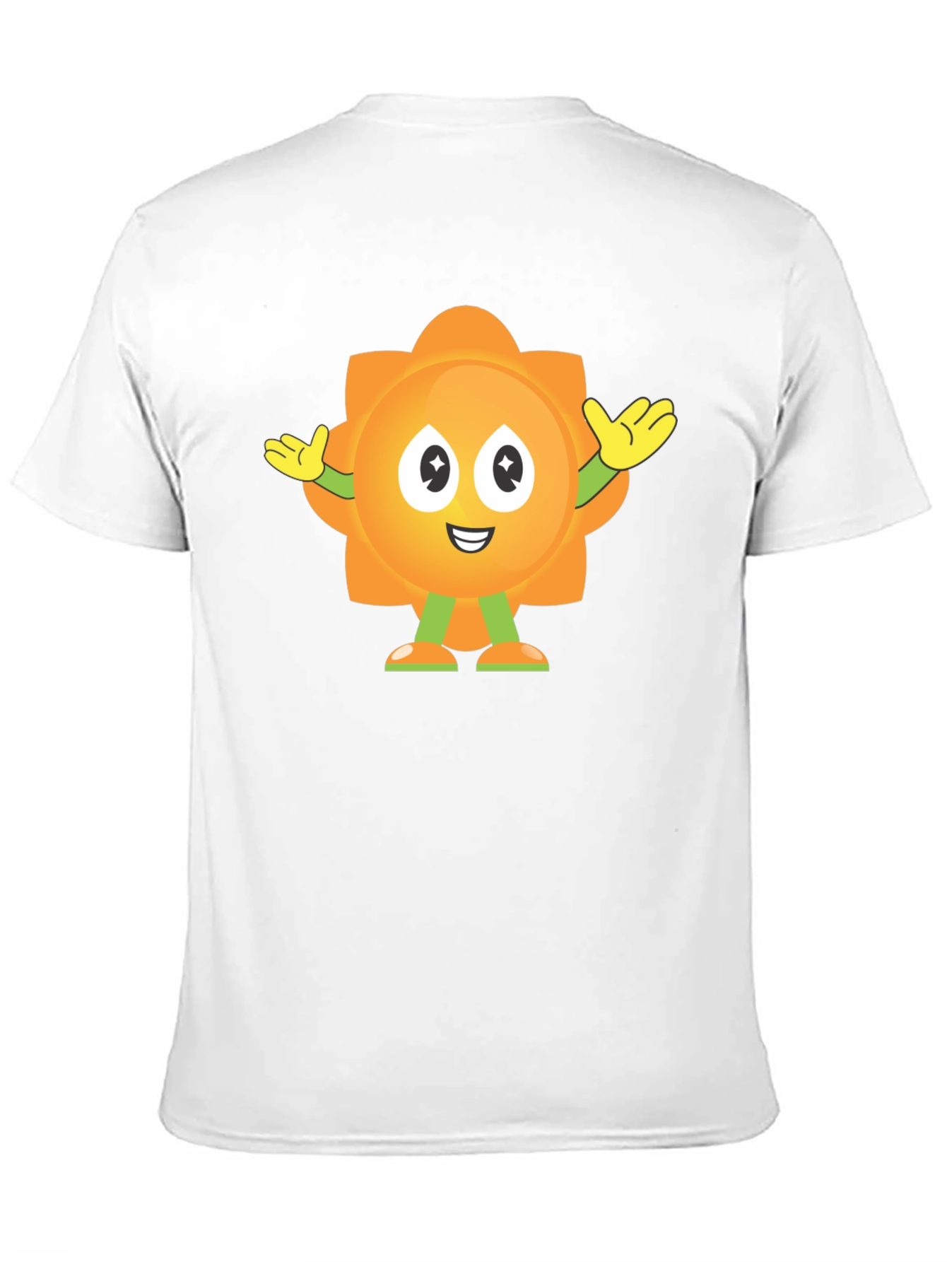Fun Sun Cartoon Graphic Black T-Shirt