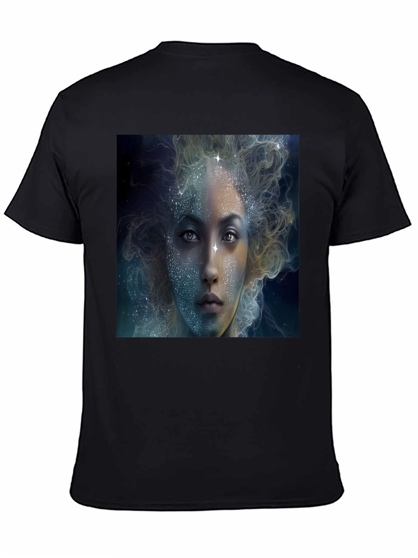 Cosmic Beauty Graphic Tee - Unisex Black T-Shirt
