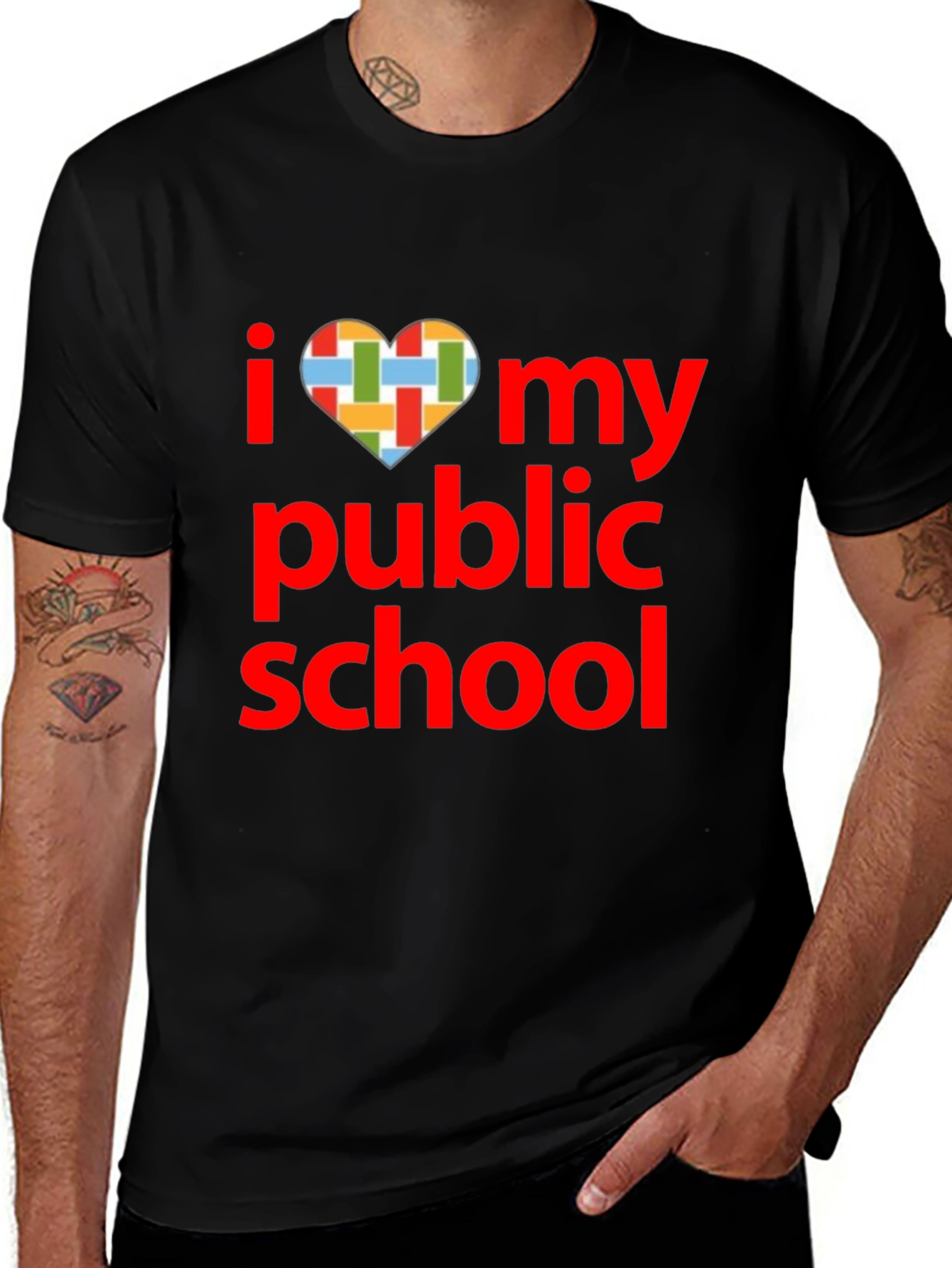 I Love My Public School T-Shirt