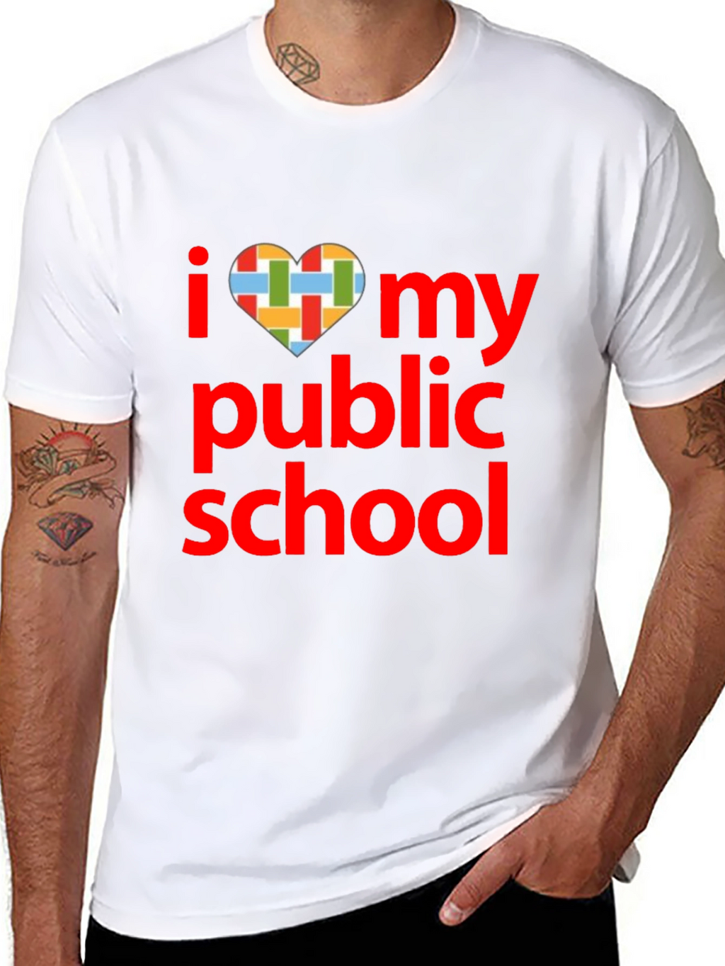 I Love My Public School T-Shirt