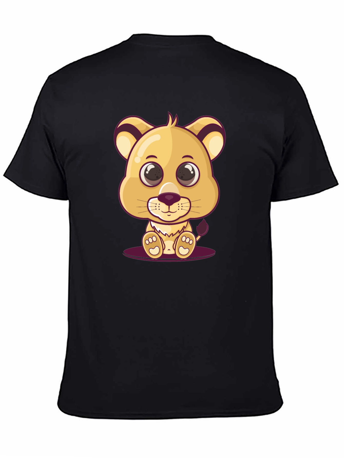 Cute Lion Cub Graphic T-Shirt