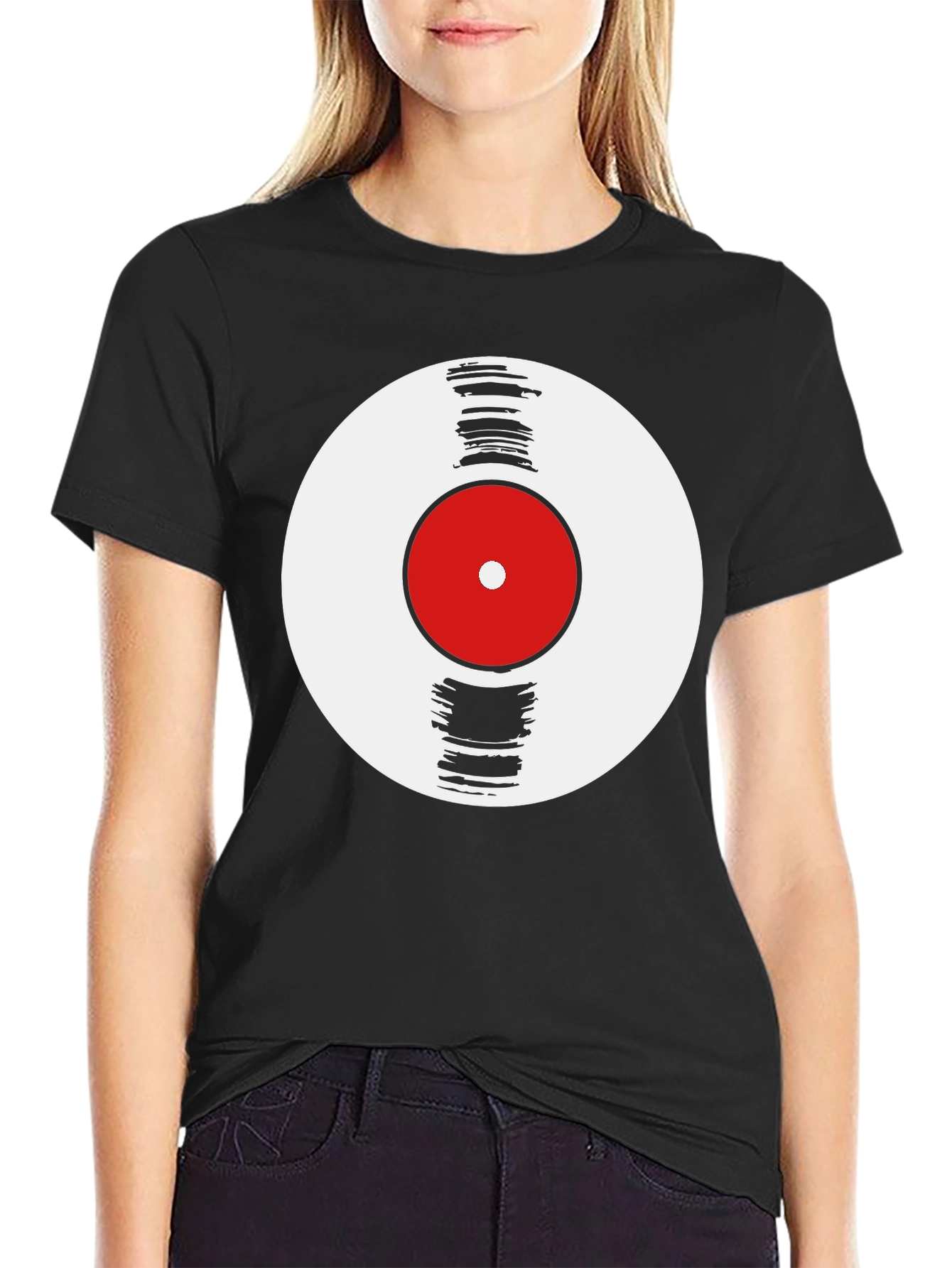 Vinyl Record Graphic Tee - Retro Music T-Shirt
