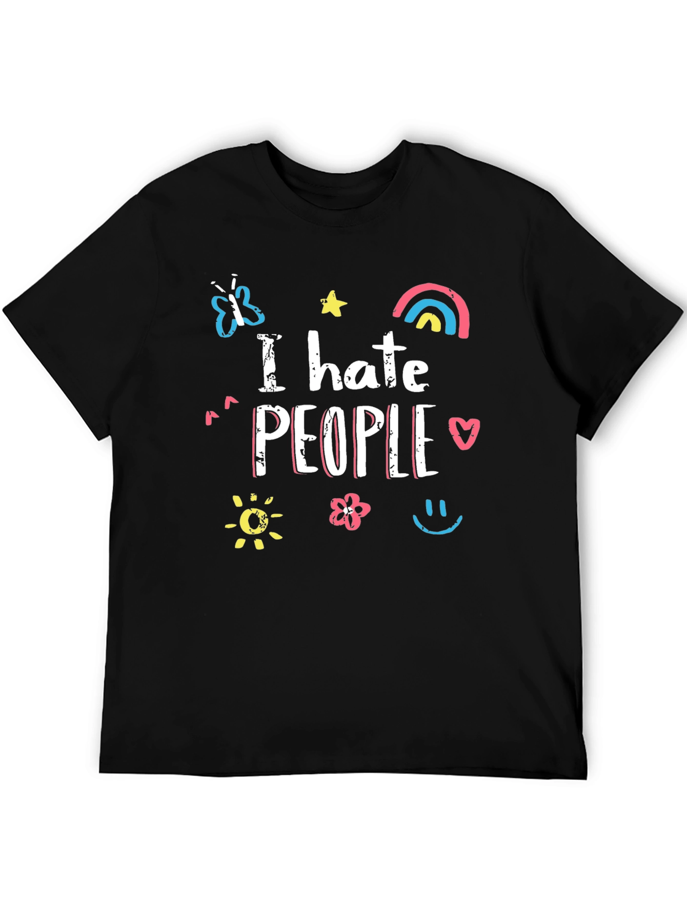 I Hate People Graphic Tee - Trendy Unisex T-Shirt