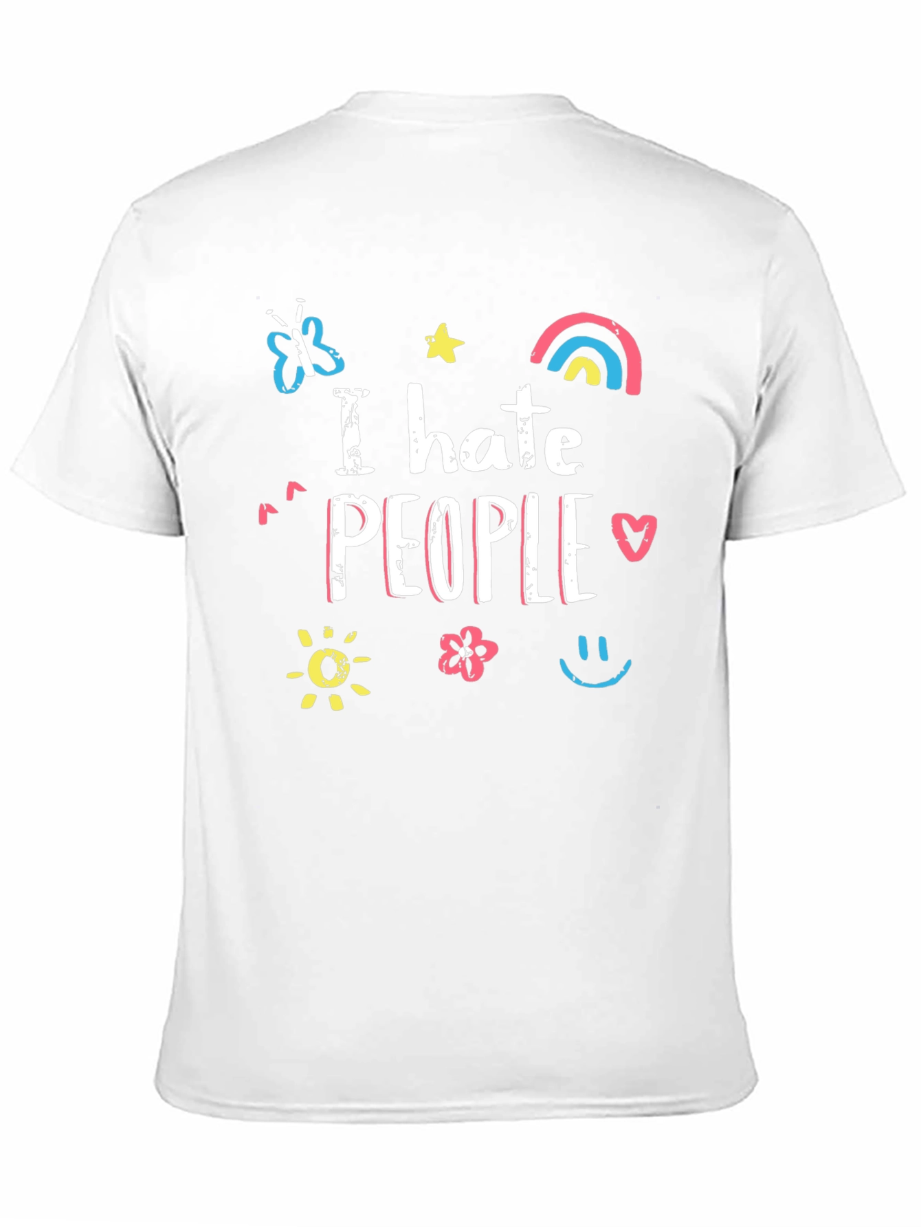 I Hate People Graphic Tee - Trendy Unisex T-Shirt
