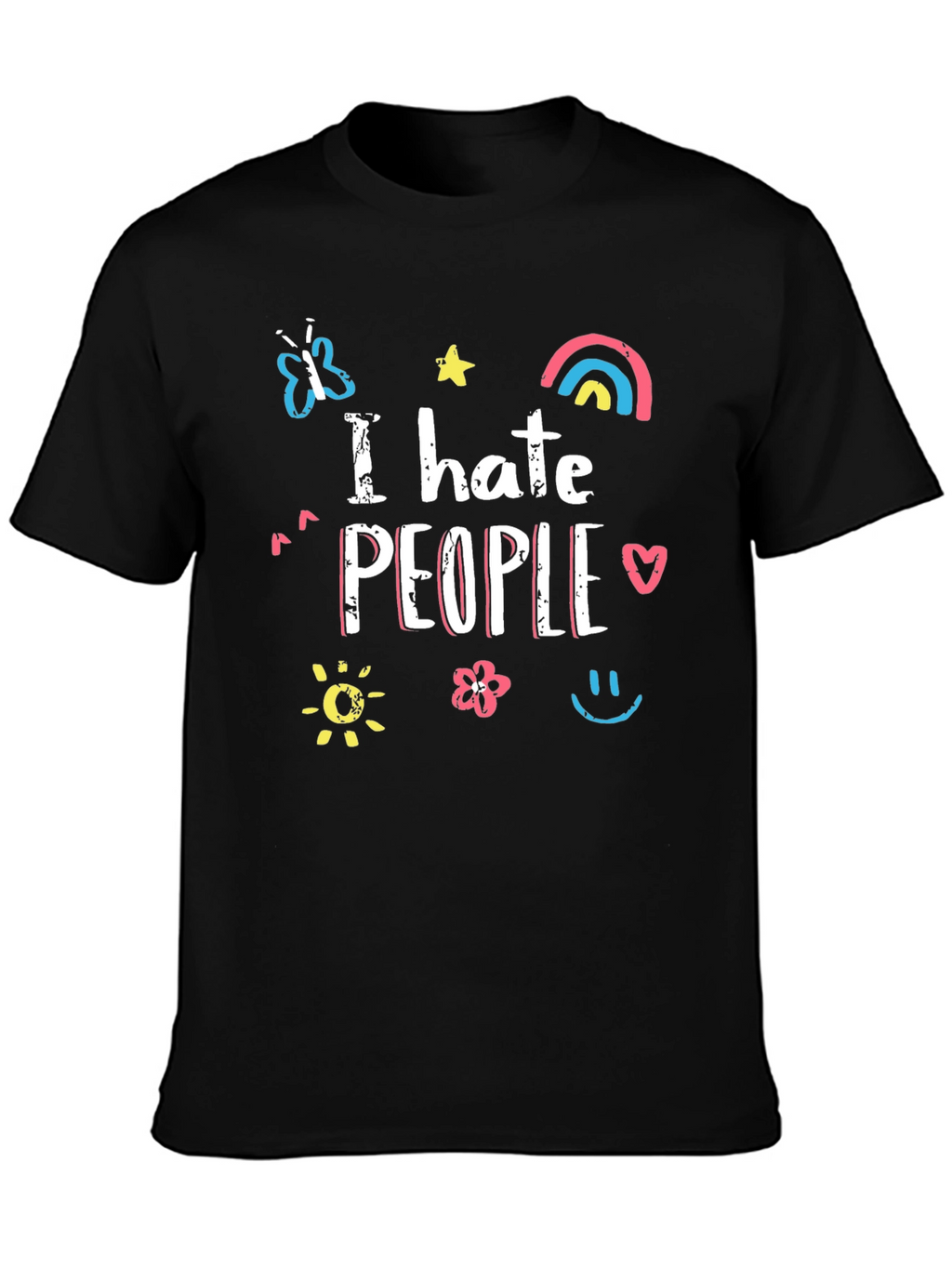 I Hate People Graphic Tee - Trendy Unisex T-Shirt