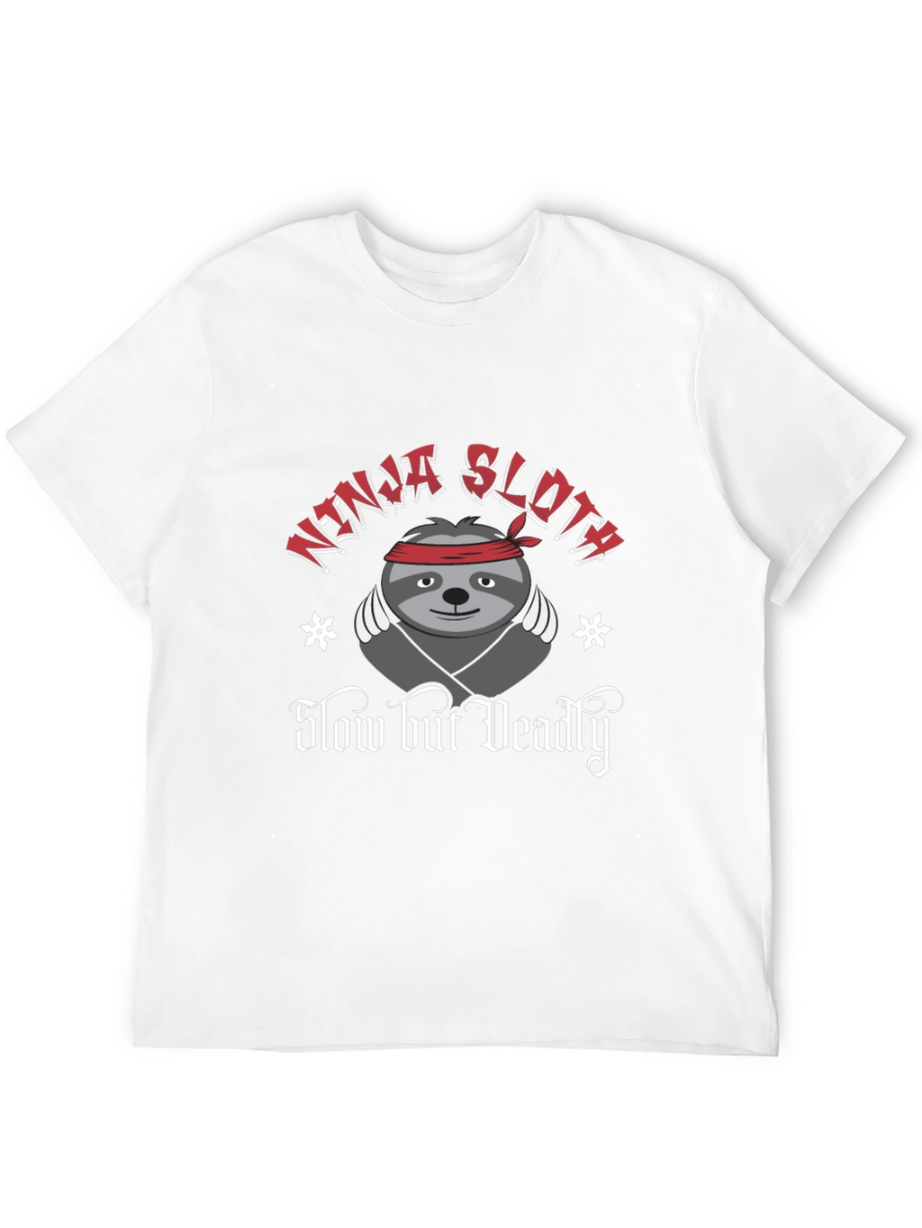 Ninja Sloth T-Shirt - Slow But Deadly Funny Tee