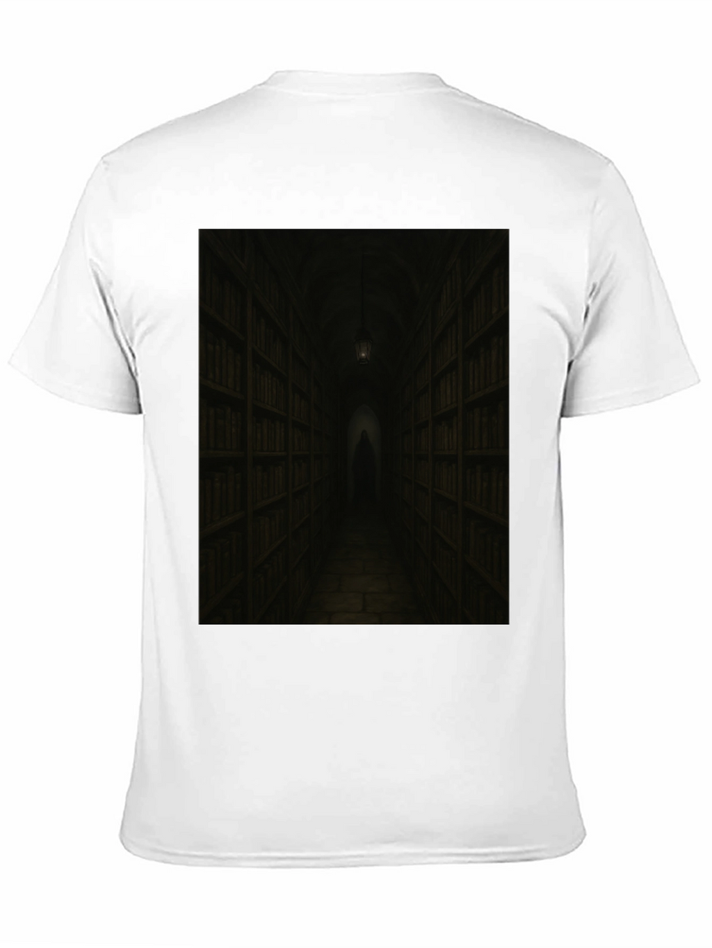 Dark Library T-Shirt - Gothic Book Lover Tee