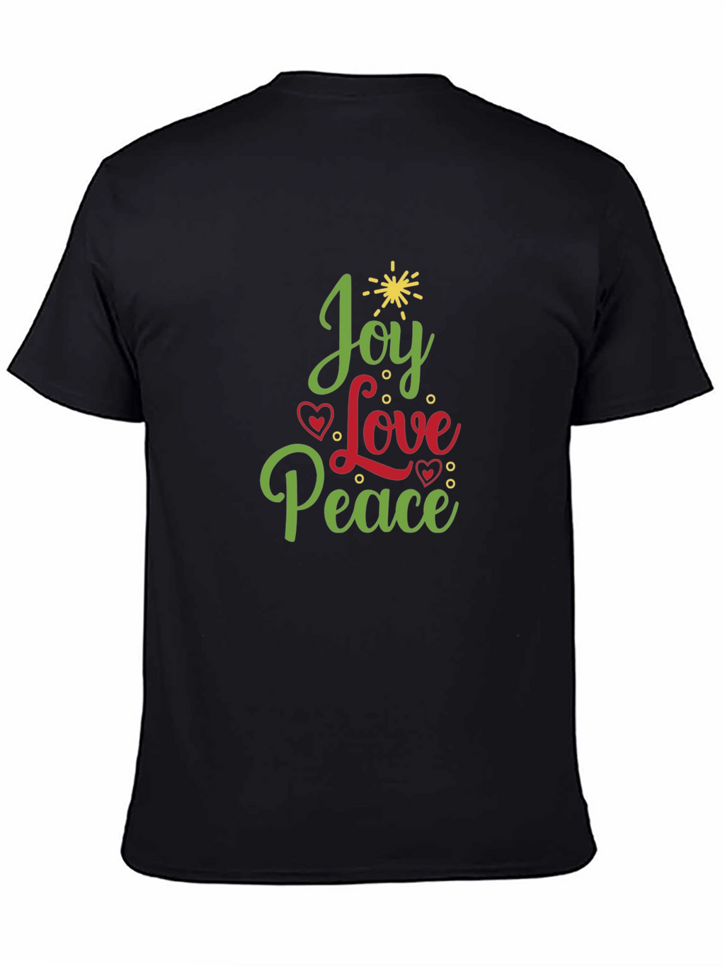 Joy Love Peace Christmas Holiday Graphic Tee