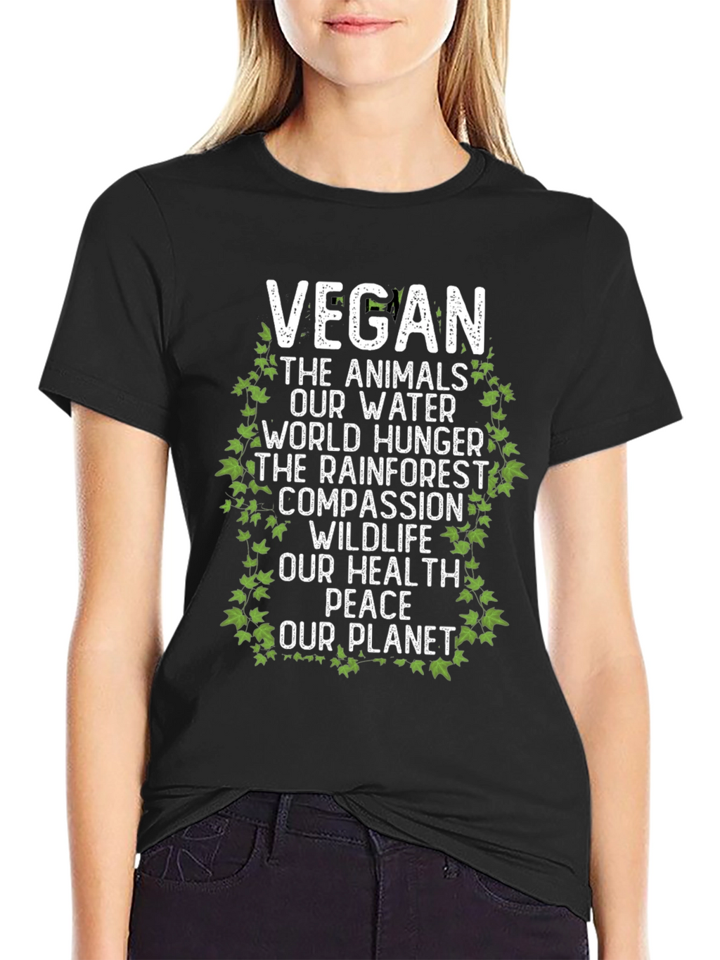 Vegan T-Shirt - Animals Water Planet