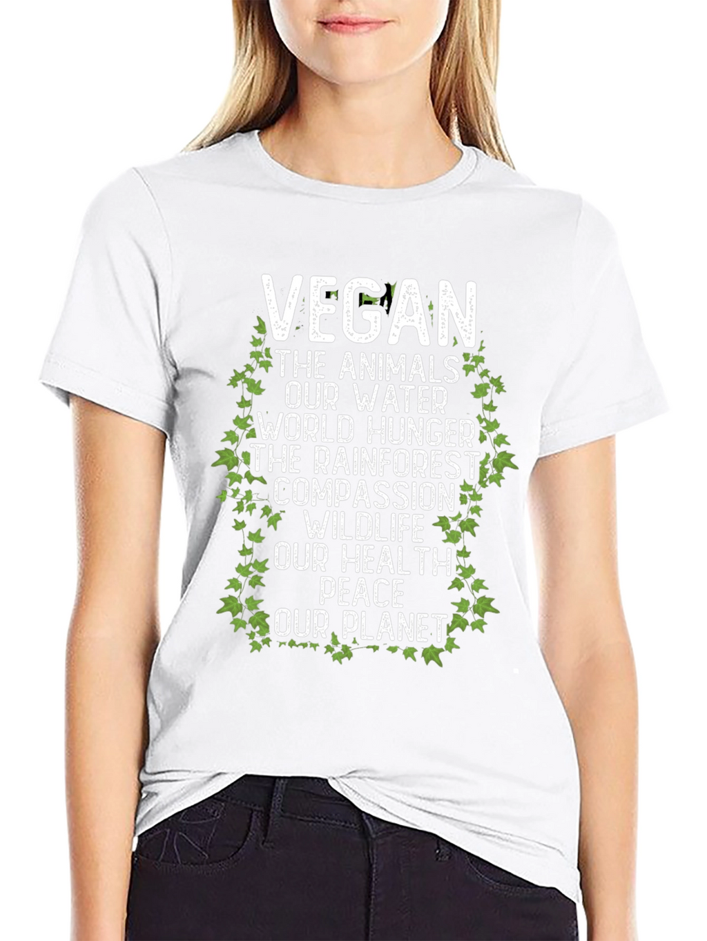 Vegan T-Shirt - Animals Water Planet