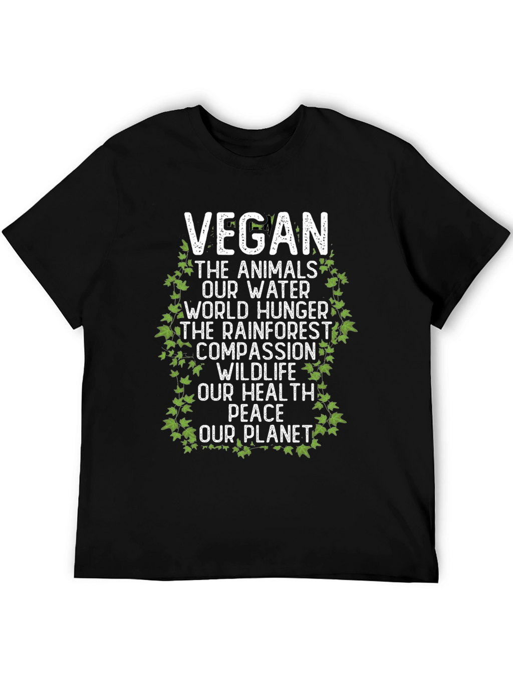 Vegan T-Shirt - Animals Water Planet