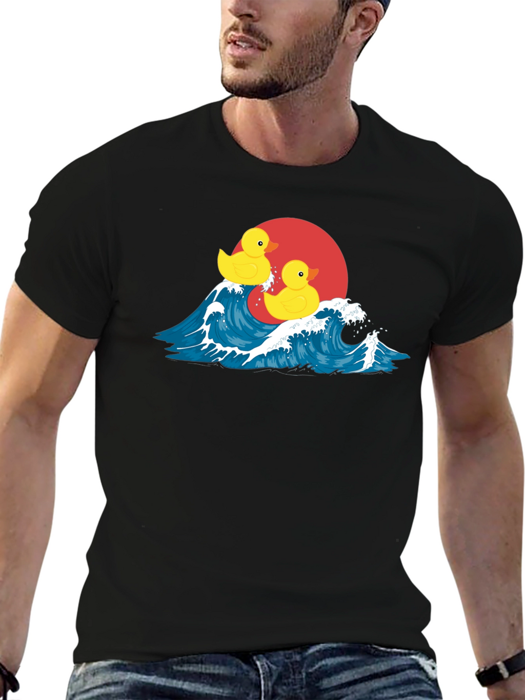 Duck Wave T-Shirt - Quirky Graphic Tee