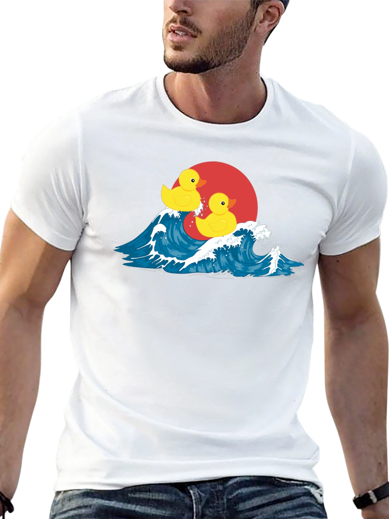 Duck Wave T-Shirt - Quirky Graphic Tee