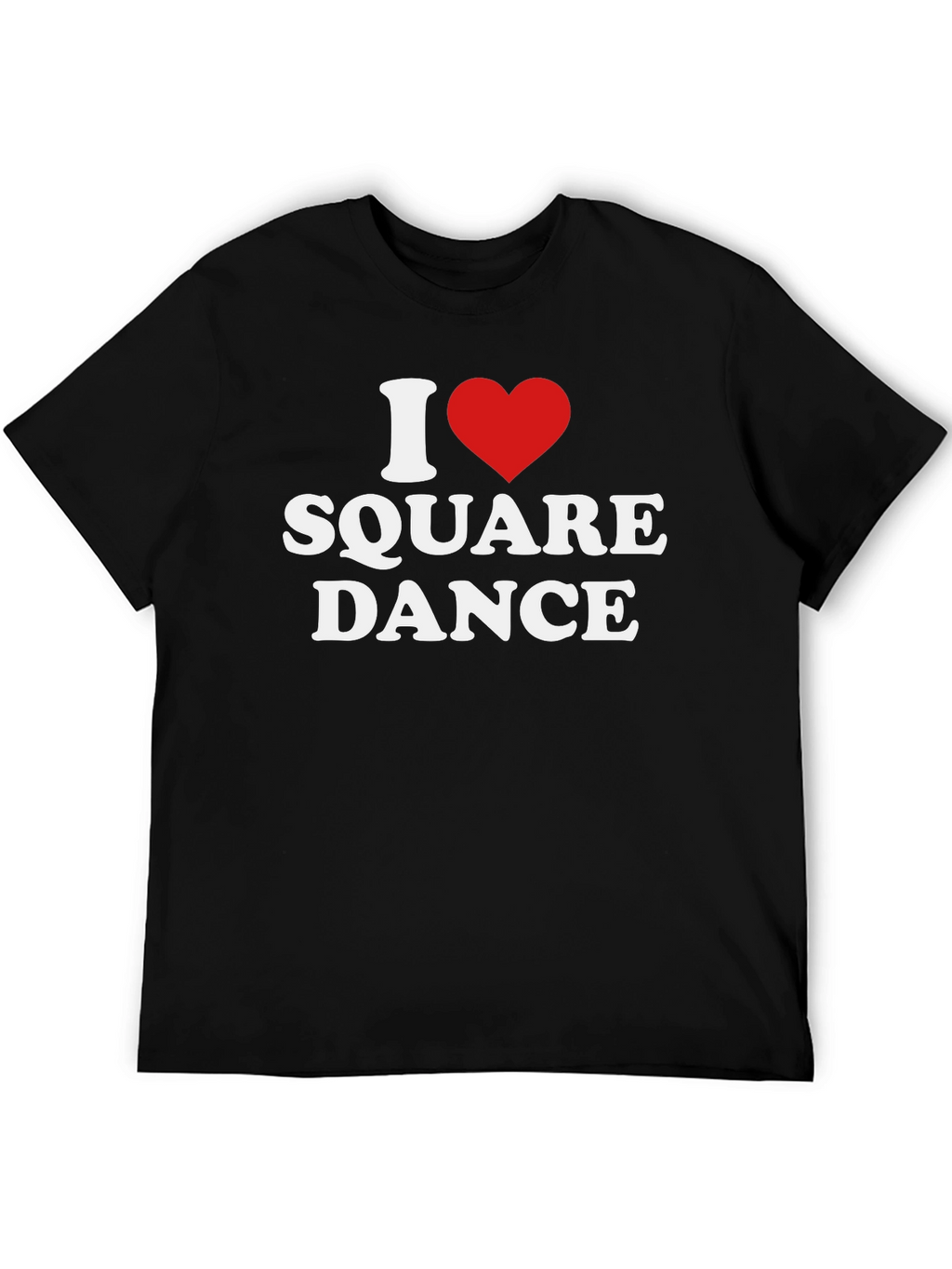 I Heart Square Dance Black T-Shirt