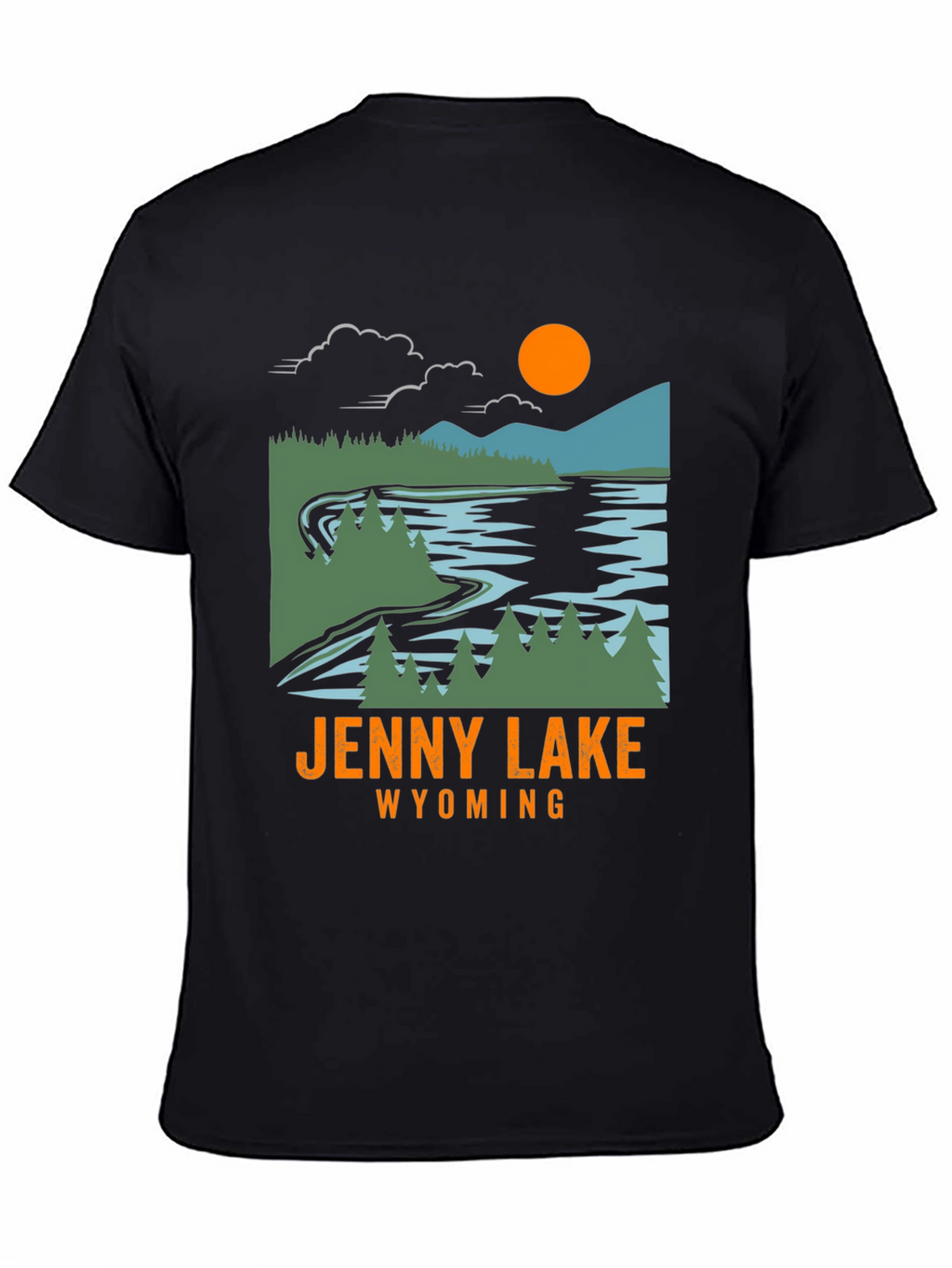 Jenny Lake Wyoming T-Shirt - Nature Inspired Graphic Tee