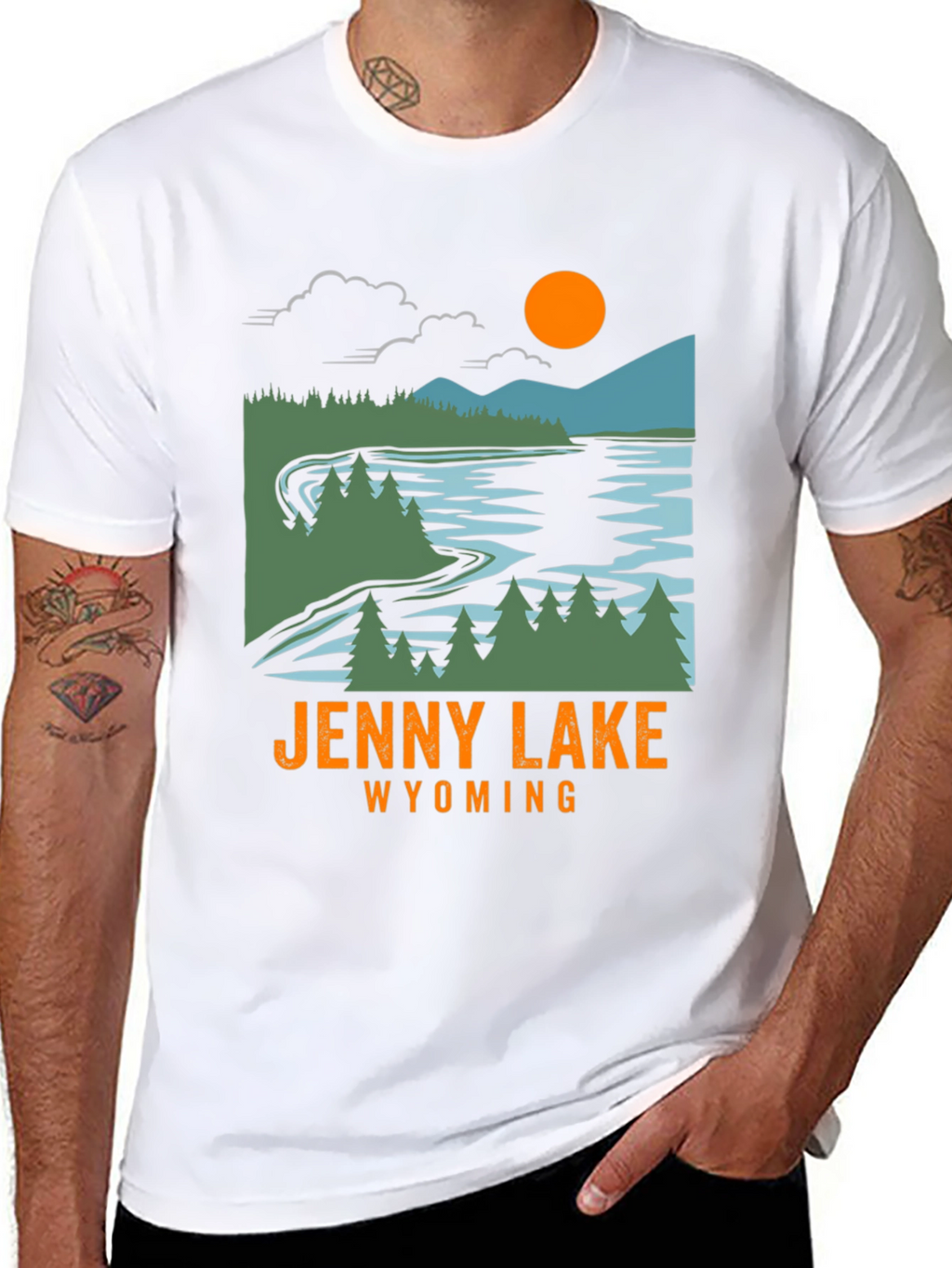 Jenny Lake Wyoming T-Shirt - Nature Inspired Graphic Tee
