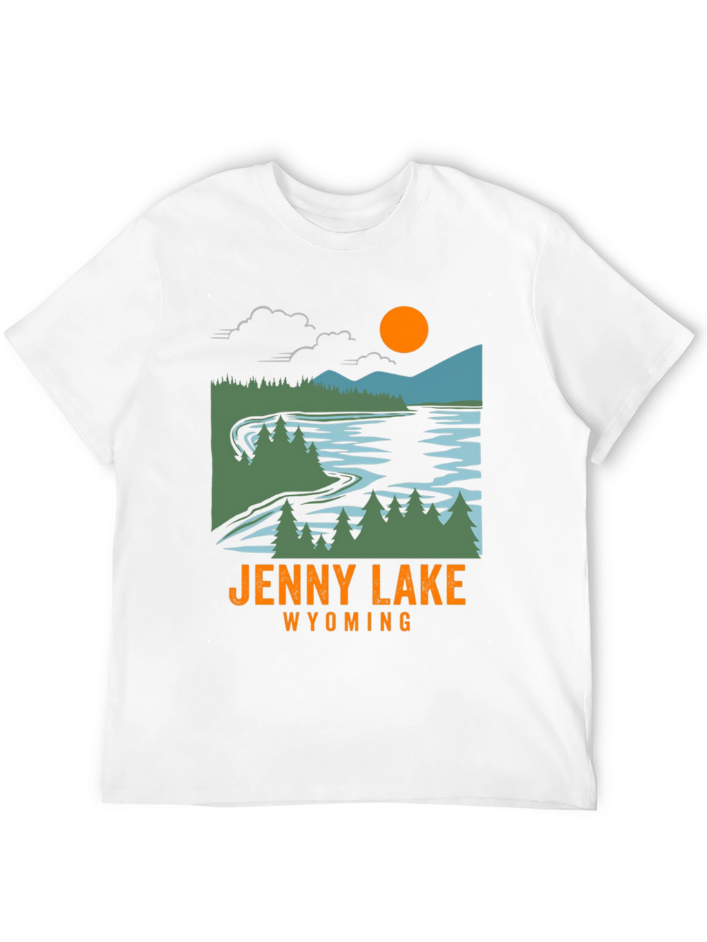 Jenny Lake Wyoming T-Shirt - Nature Inspired Graphic Tee
