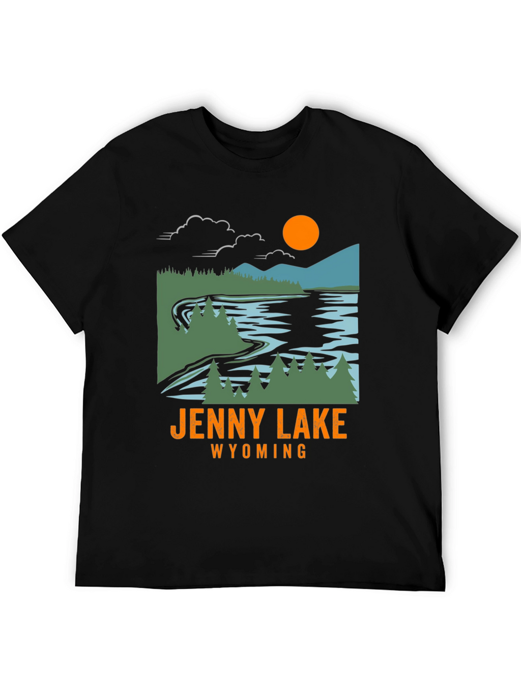 Jenny Lake Wyoming T-Shirt - Nature Inspired Graphic Tee