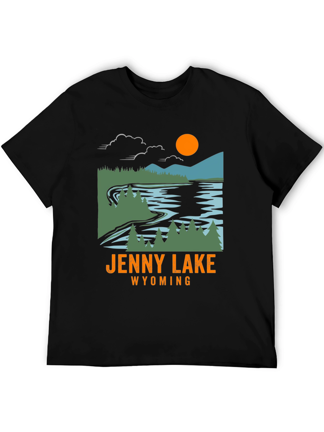 Jenny Lake Wyoming T-Shirt - Nature Inspired Graphic Tee