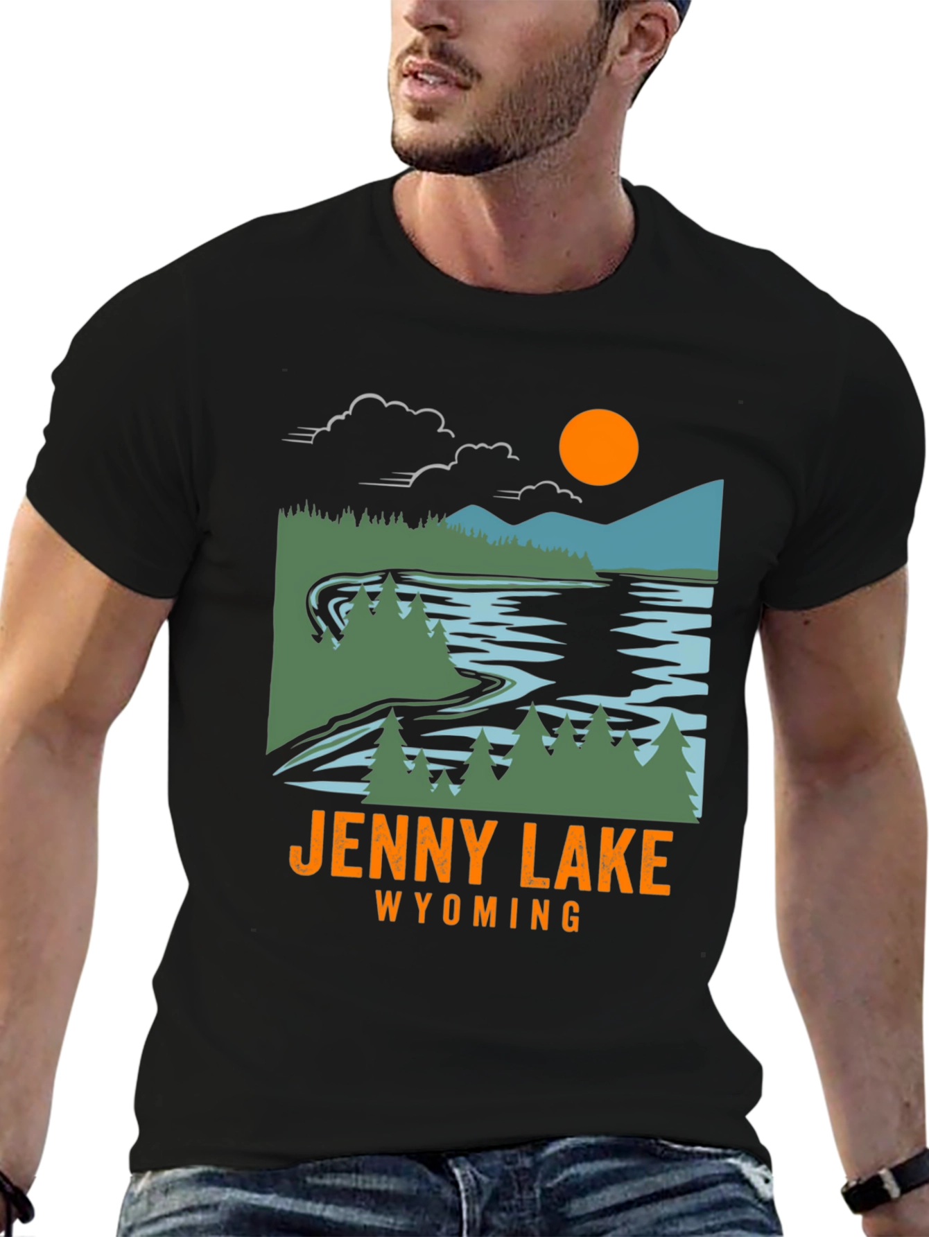 Jenny Lake Wyoming T-Shirt - Nature Inspired Graphic Tee