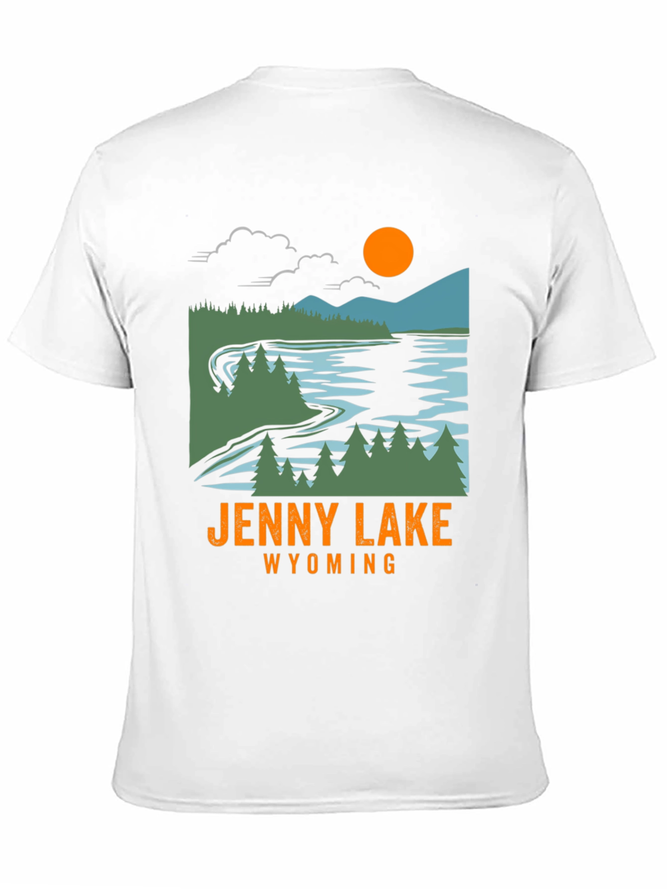 Jenny Lake Wyoming T-Shirt - Nature Inspired Graphic Tee
