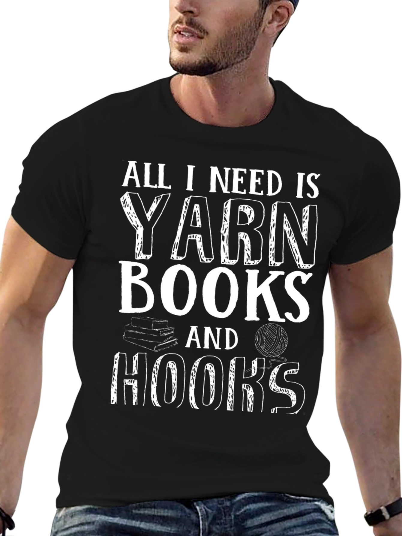 Yarn Books and Hooks T-Shirt