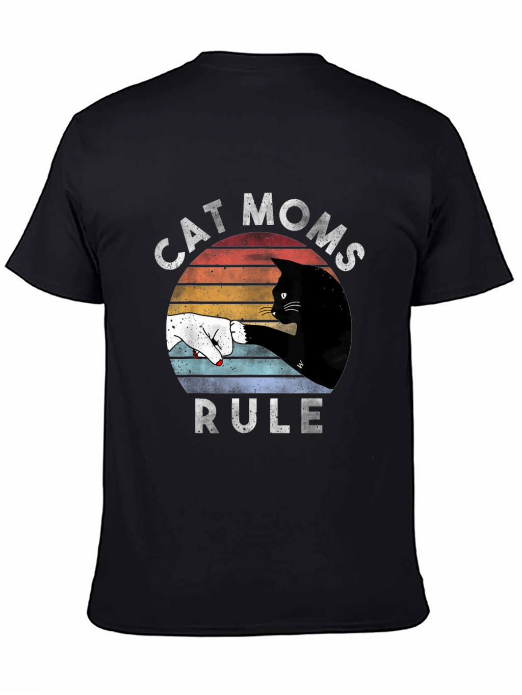 Cat Moms Rule Graphic Tee
