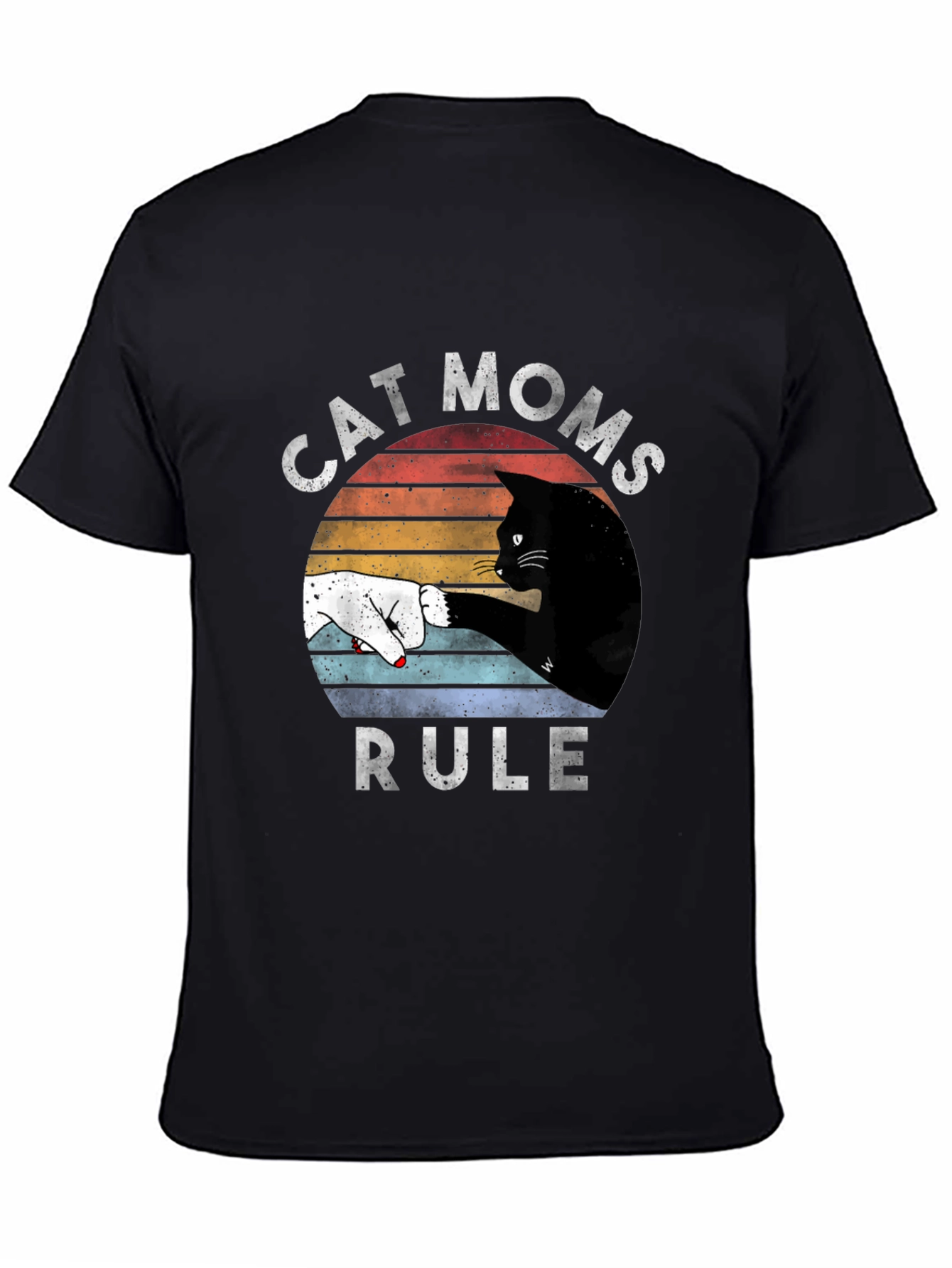 Cat Moms Rule Graphic Tee