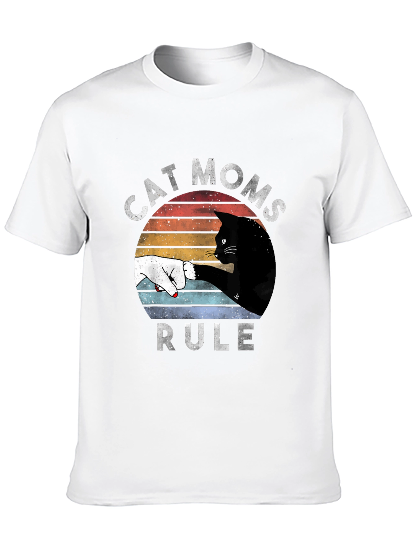 Cat Moms Rule Graphic Tee
