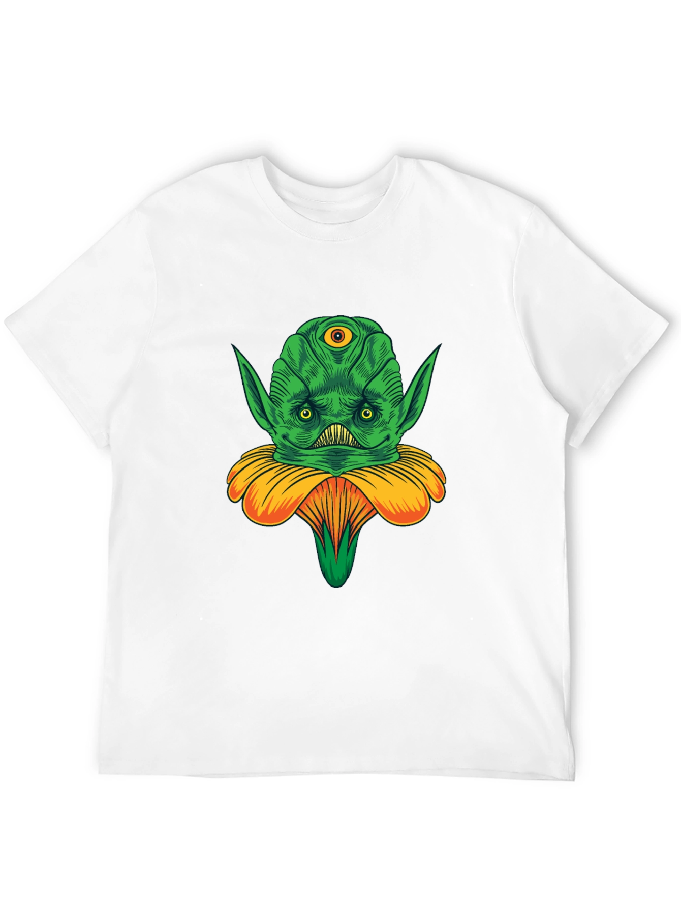 Alien Flower Graphic Tee - Unique Design